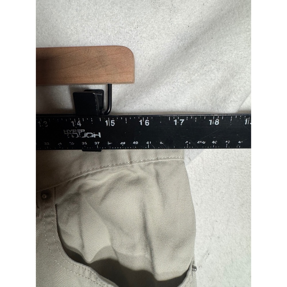Calvin Klein Jeans Mens Easy Fit Khaki Tan Straight Leg Pants MPLT171C 34x31 - Picture 3 of 16